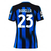 Maglie da calcio Inter Milan Nicolo Barella #23 Prima Maglia Femminile 2023-24 Manica Corta